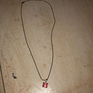 James Avery Garnet pendant W/ chain